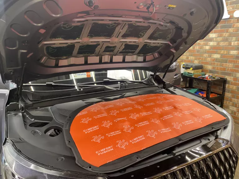 Шумоизоляция кпапота Chery Tiggo 7L